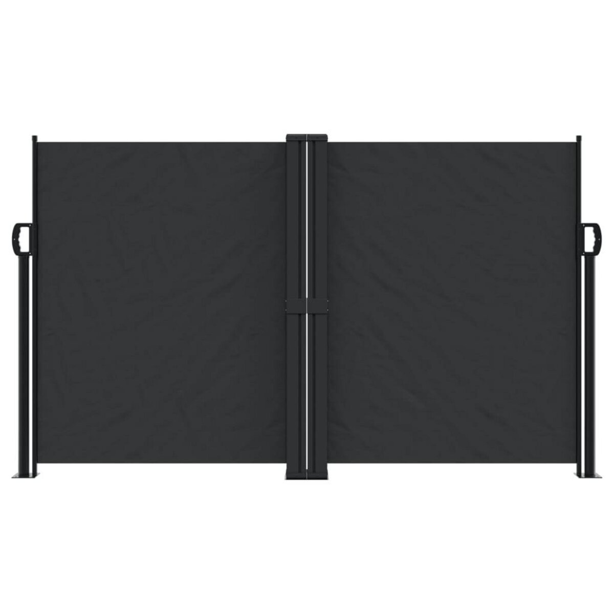 VIDAXL Auvent lateral retractable noir 140x1200 cm