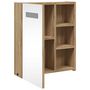 Voir la diapositive 5 : VIDAXL Armoire de salle de bain a miroir avec LED chene 45x13x52 cm