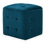 Voir la diapositive 6 : VIDAXL 2 pcs Poufs Bleu 30 x 30 x 30 cm Tissu velours