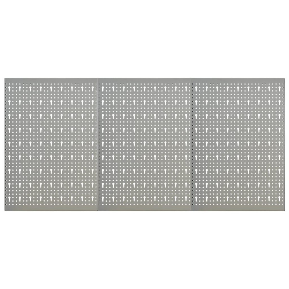 VIDAXL Panneaux a chevilles muraux 3 pcs 40x58 cm Acier