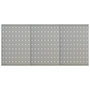 Voir la diapositive 1 : VIDAXL Panneaux a chevilles muraux 3 pcs 40x58 cm Acier