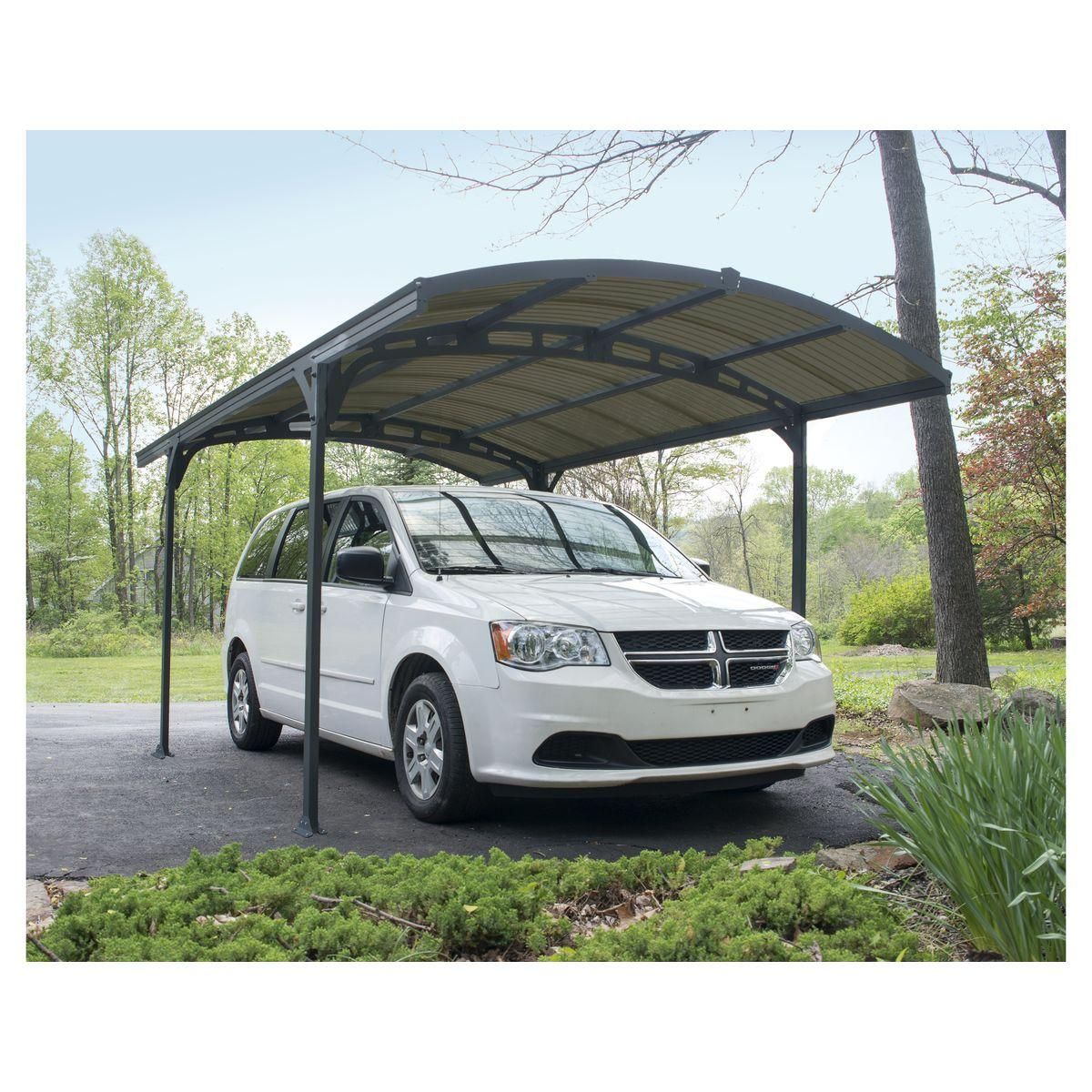 Canopia by PALRAM Carport Aluminium - Anthracite - 13,4m² - ATLAS 5000