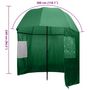 Voir la diapositive 6 : VIDAXL Parapluie de peche Vert 300x240 cm