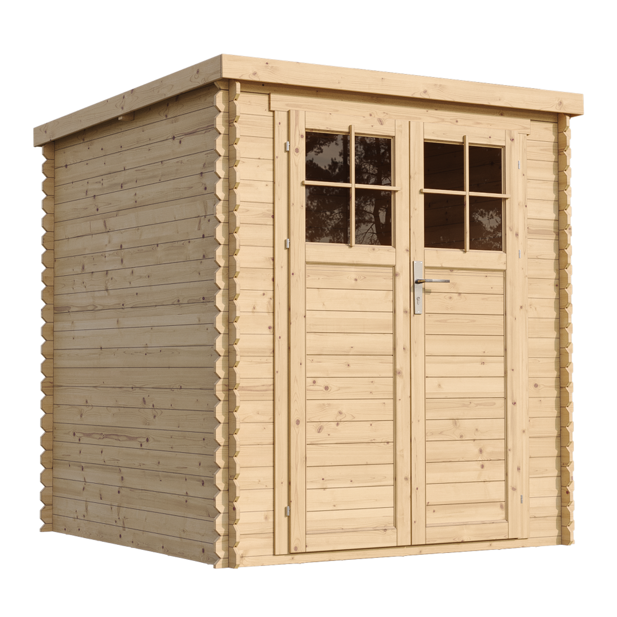 TIMBELA Abri de Jardin en Bois 3,53 m², Cabane de Jardin Exterieur 19 mm épaisseur de Paroi, avec M309F