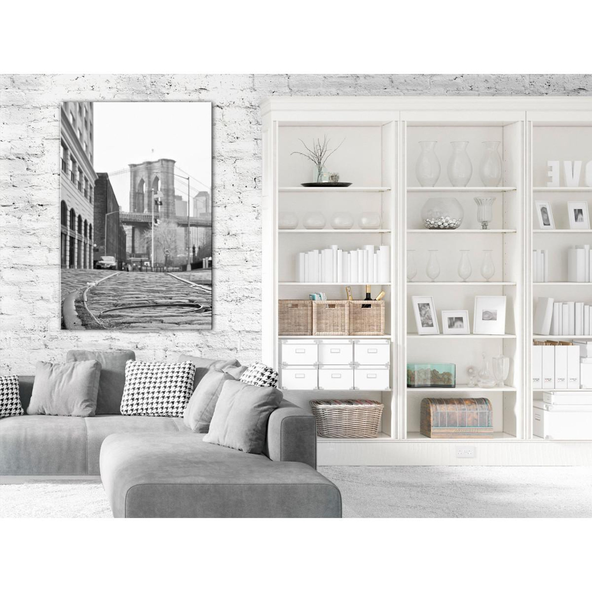 Voir la diapositive 2 : Paris Prix Tableau imprimé  brooklyn bridge