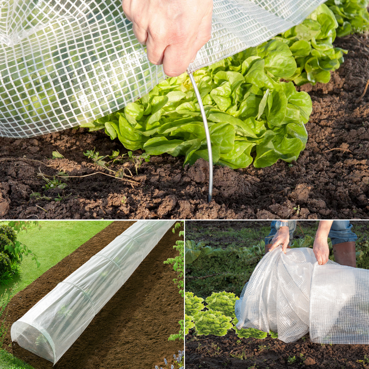 ID MARKET Lot de 2 tunnels de forçage accordéon toutes saisons PRO 5M