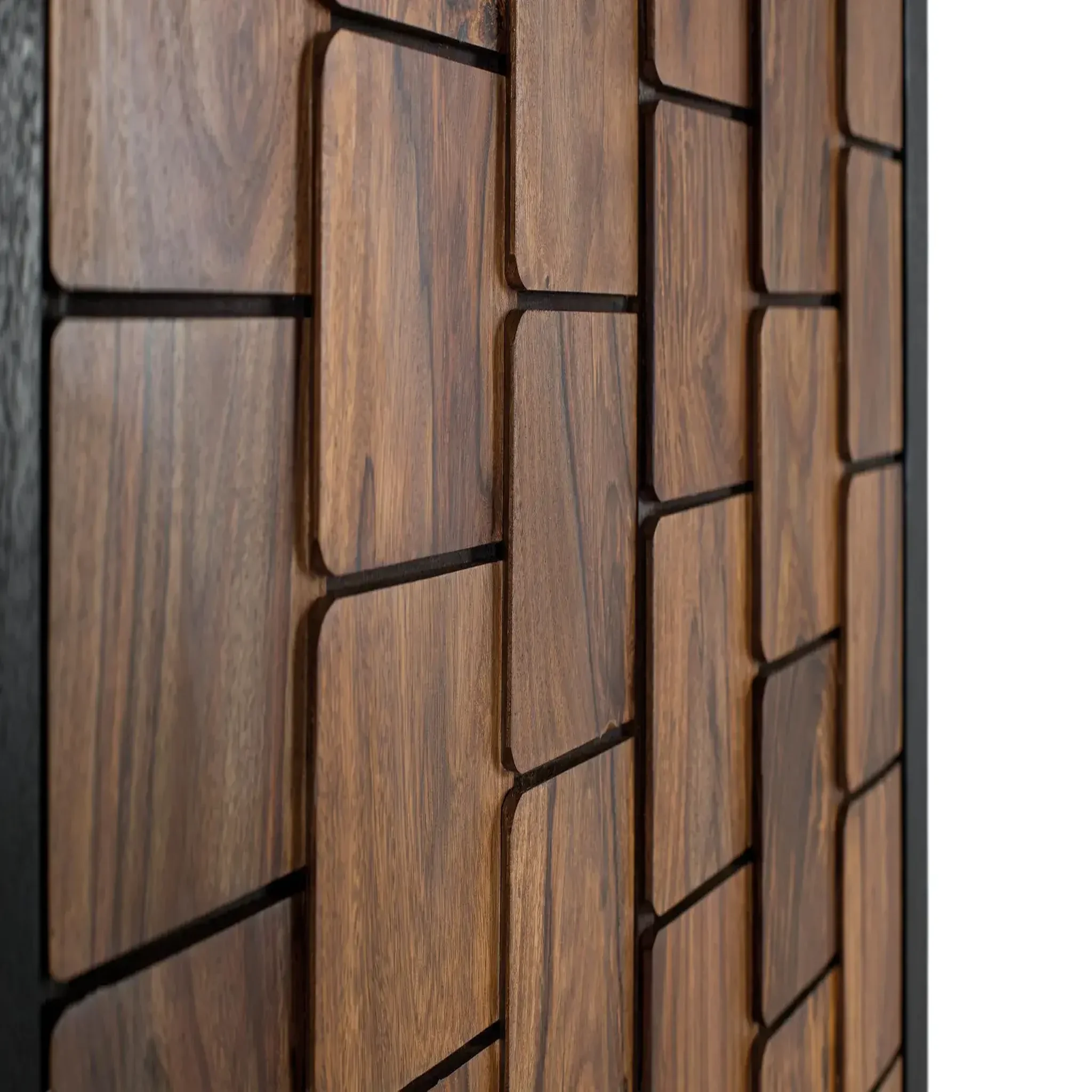 Voir la diapositive 2 : GINER Y COLOMER SL Armoire en bois de manguier et de palissandre 95cm style contemporain