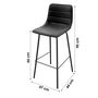 Voir la diapositive 3 : DIVERS Tabouret de bar industriel Brooklyn