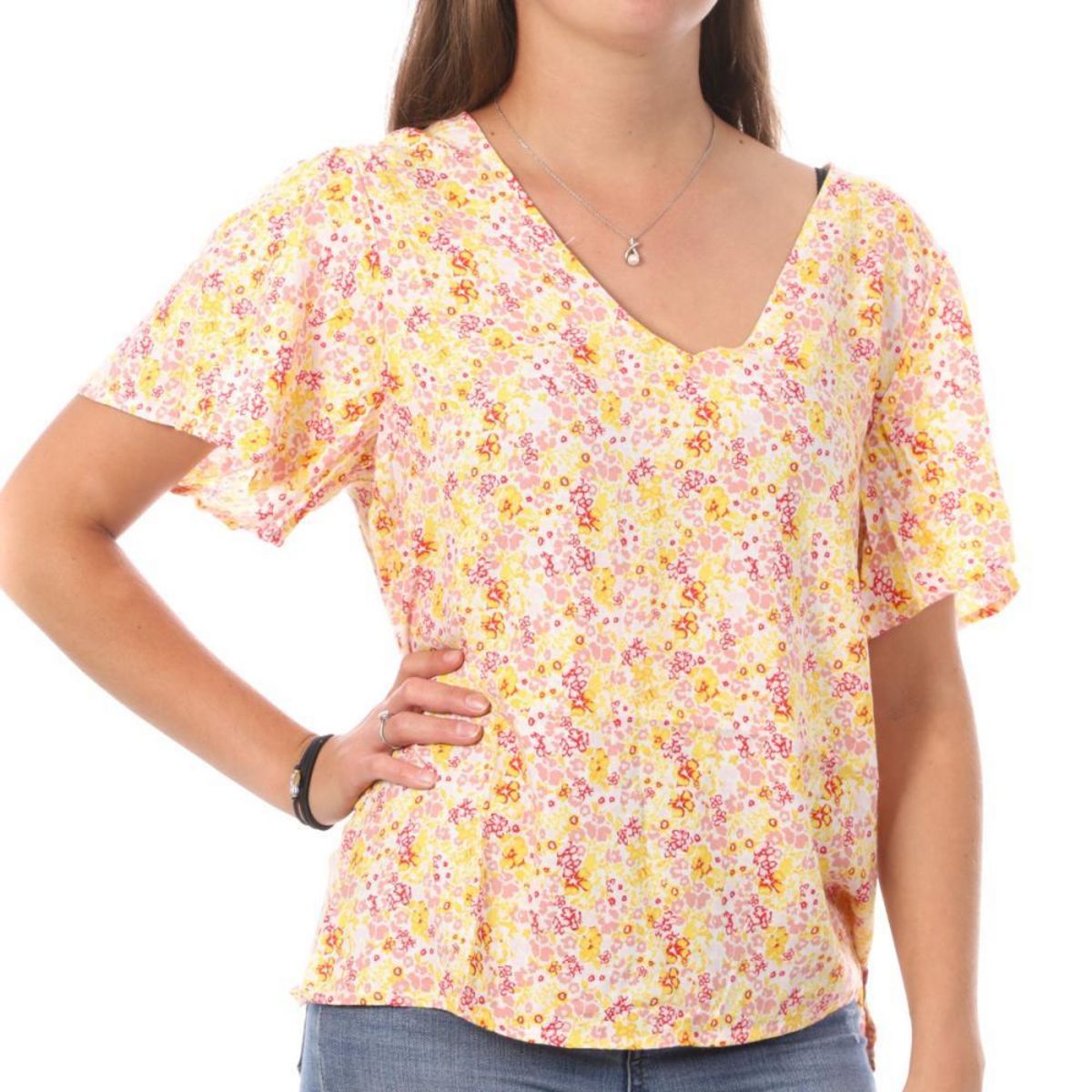 Vero Moda Top Imprimé /Jaune Femme Vero  oda Swf