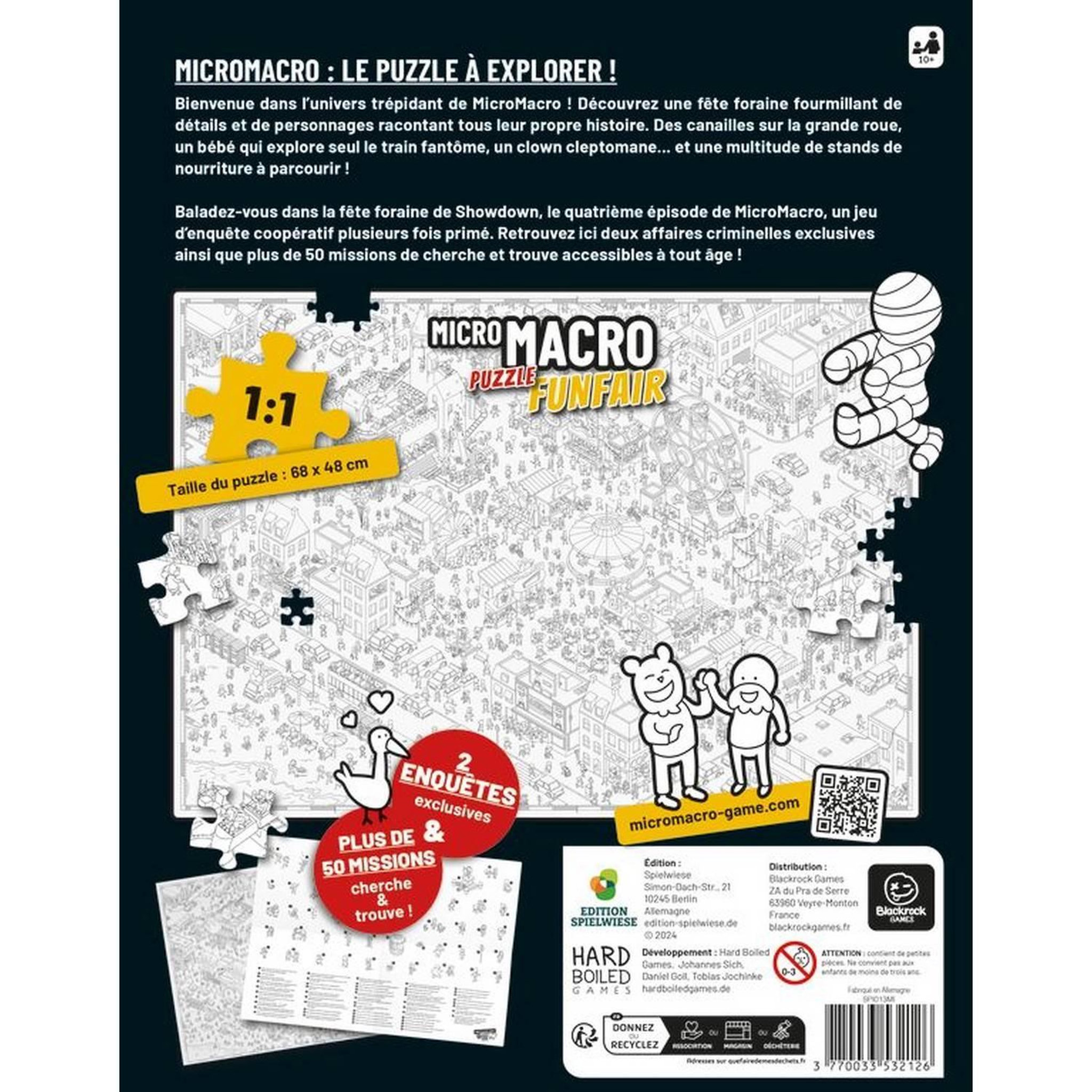 Voir la diapositive 3 : SPIELWISE Micro Macro Puzzle Funfair jeu de stratégie – Spielwiese