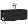 Voir la diapositive 3 : VIDAXL Table basse noir 102x44,5x50 cm bois d'ingenierie