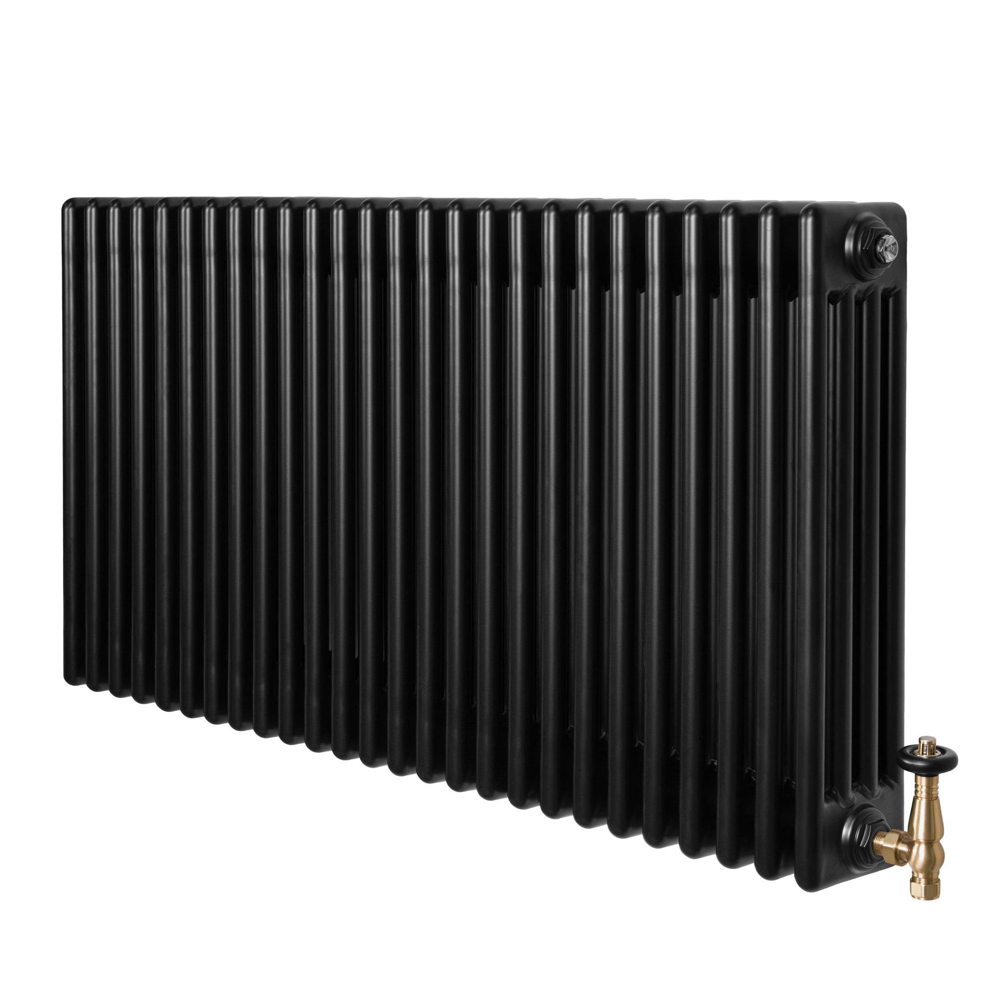 Voir la diapositive 1 : MONSTERSHOP Radiateur traditionnel à 4 colonnes & vannes - 600 x 1190 mm