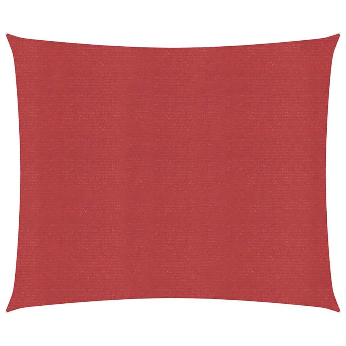 VIDAXL Voile d'ombrage 160 g/m^2 Rouge 6x6 m PEHD