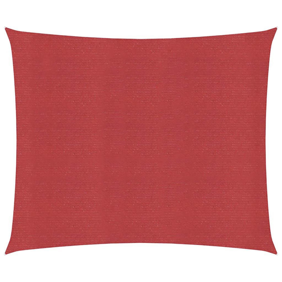 VIDAXL Voile d'ombrage 160 g/m^2 Rouge 6x6 m PEHD