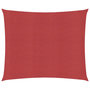 Voir la diapositive 2 : VIDAXL Voile d'ombrage 160 g/m^2 Rouge 6x6 m PEHD