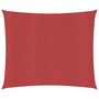 Voir la diapositive 2 : VIDAXL Voile d'ombrage 160 g/m^2 Rouge 6x6 m PEHD