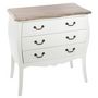 Voir la diapositive 1 : ATMOSPHERA Commode en bois Chrysa - L. 75 x H. 76 cm - Blanc