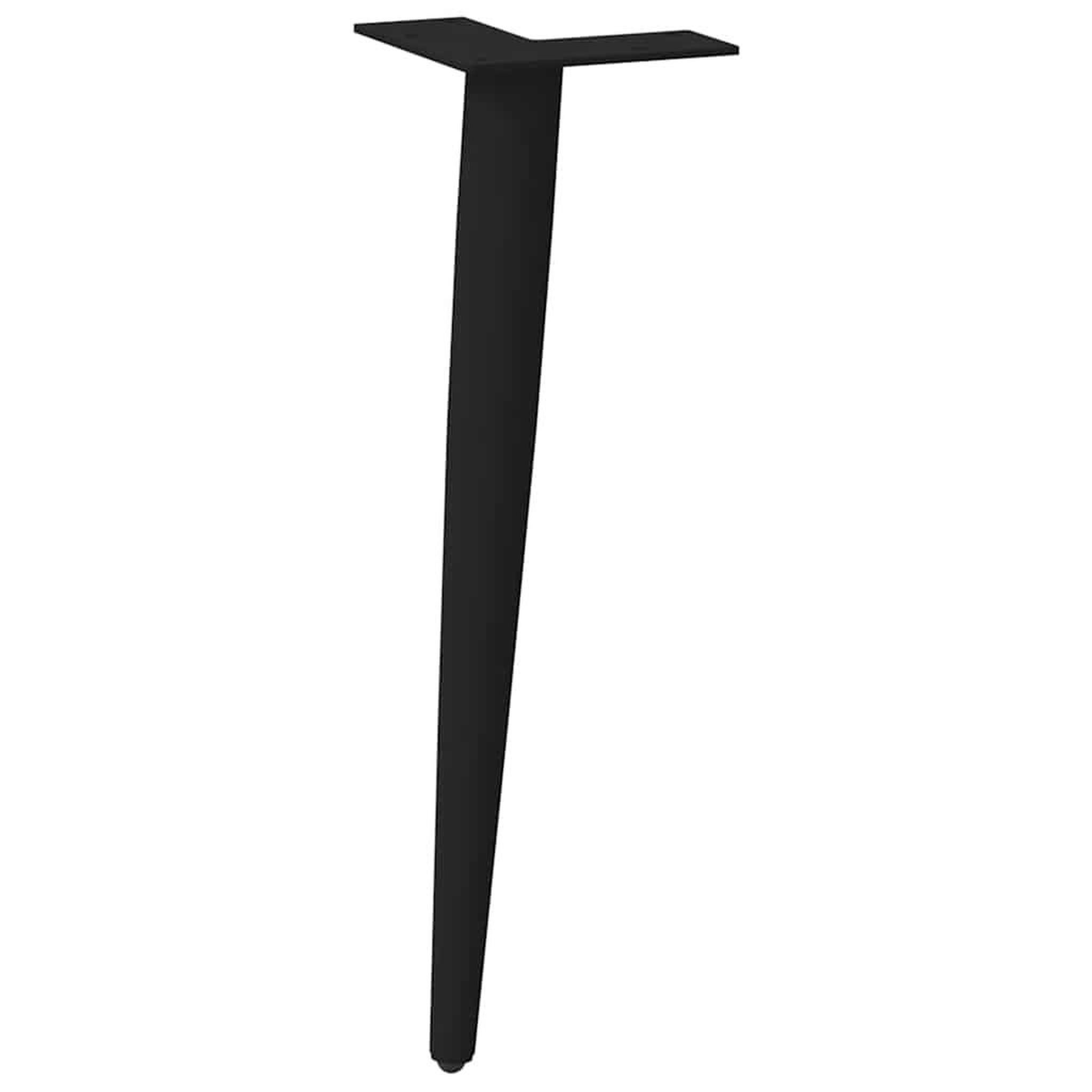 Voir la diapositive 4 : VIDAXL Pieds de table basse forme conique 4 pcs noir 42-43 cm acier