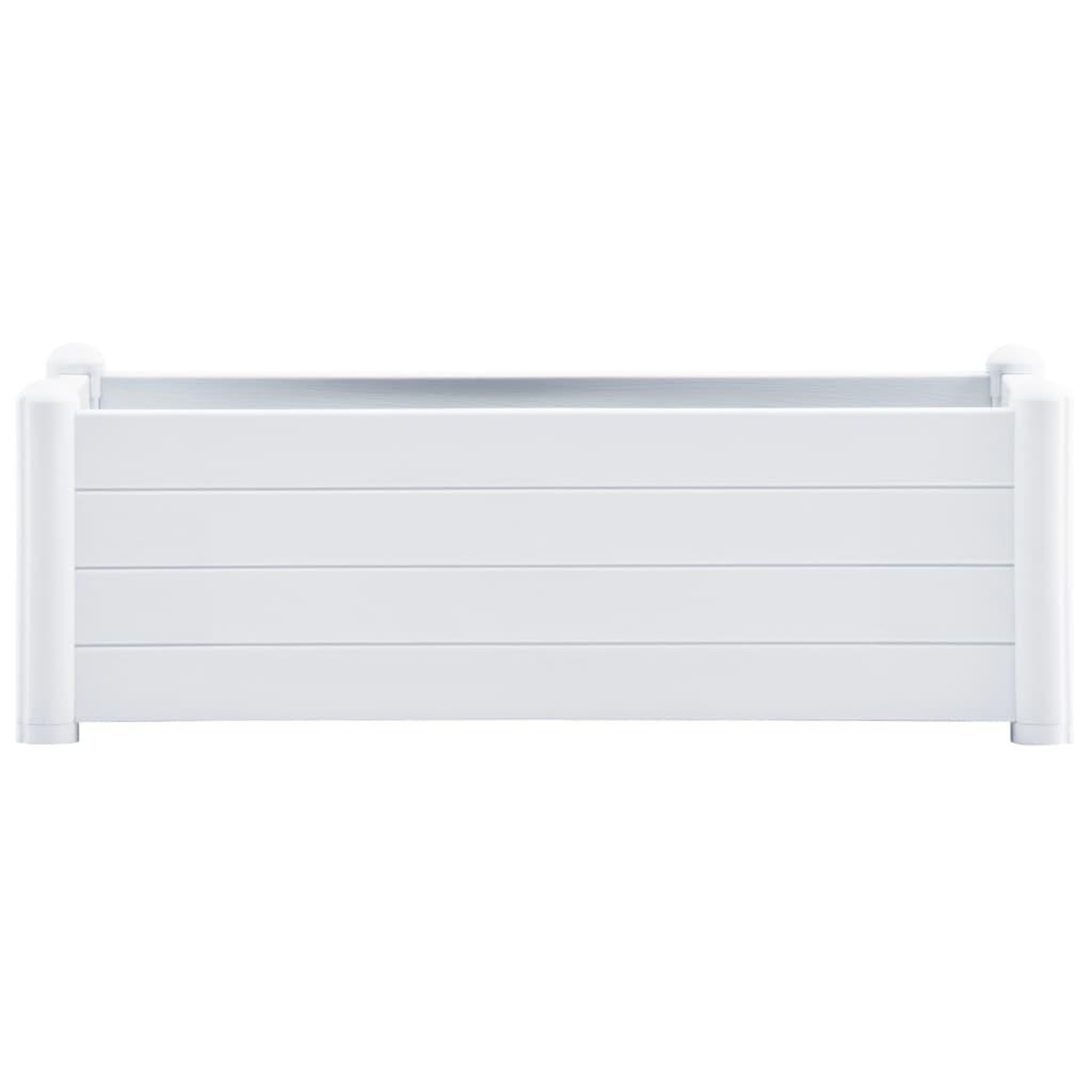 Voir la diapositive 3 : VIDAXL Lit sureleve de jardin PP Blanc 100x43x35 cm