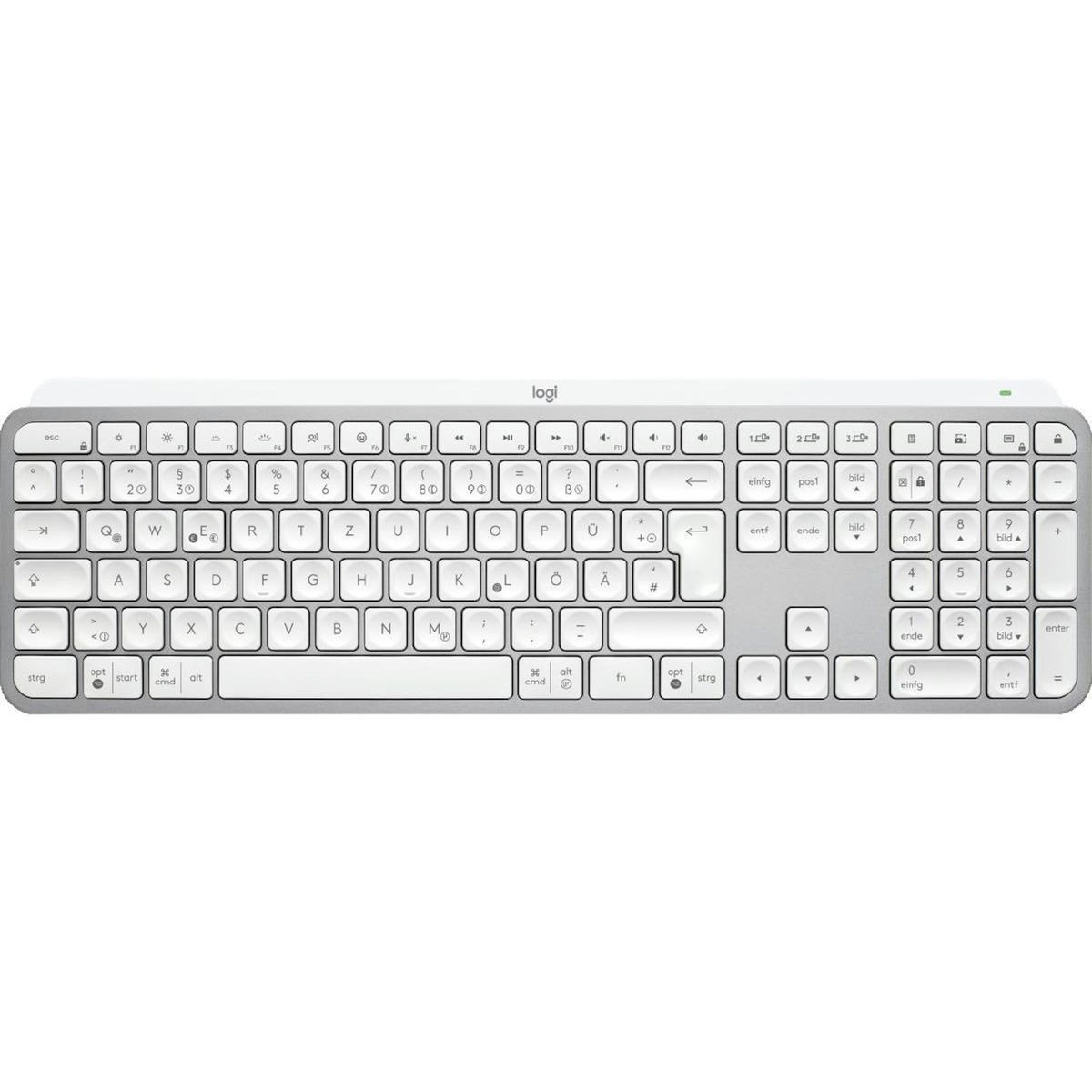 Logitech Clavier Logitech MX Keys S blanc et gris pâle