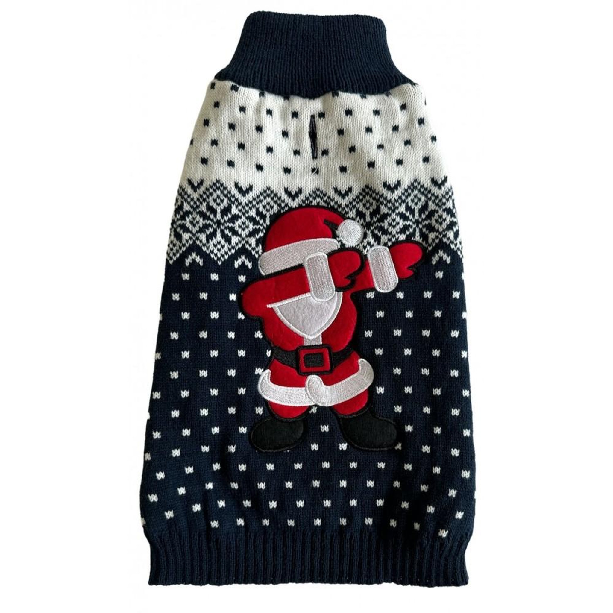 Voir la diapositive 1 : MON AMI LUKI Pull noel brode père noel-pour chien- deguisement tricote - festif