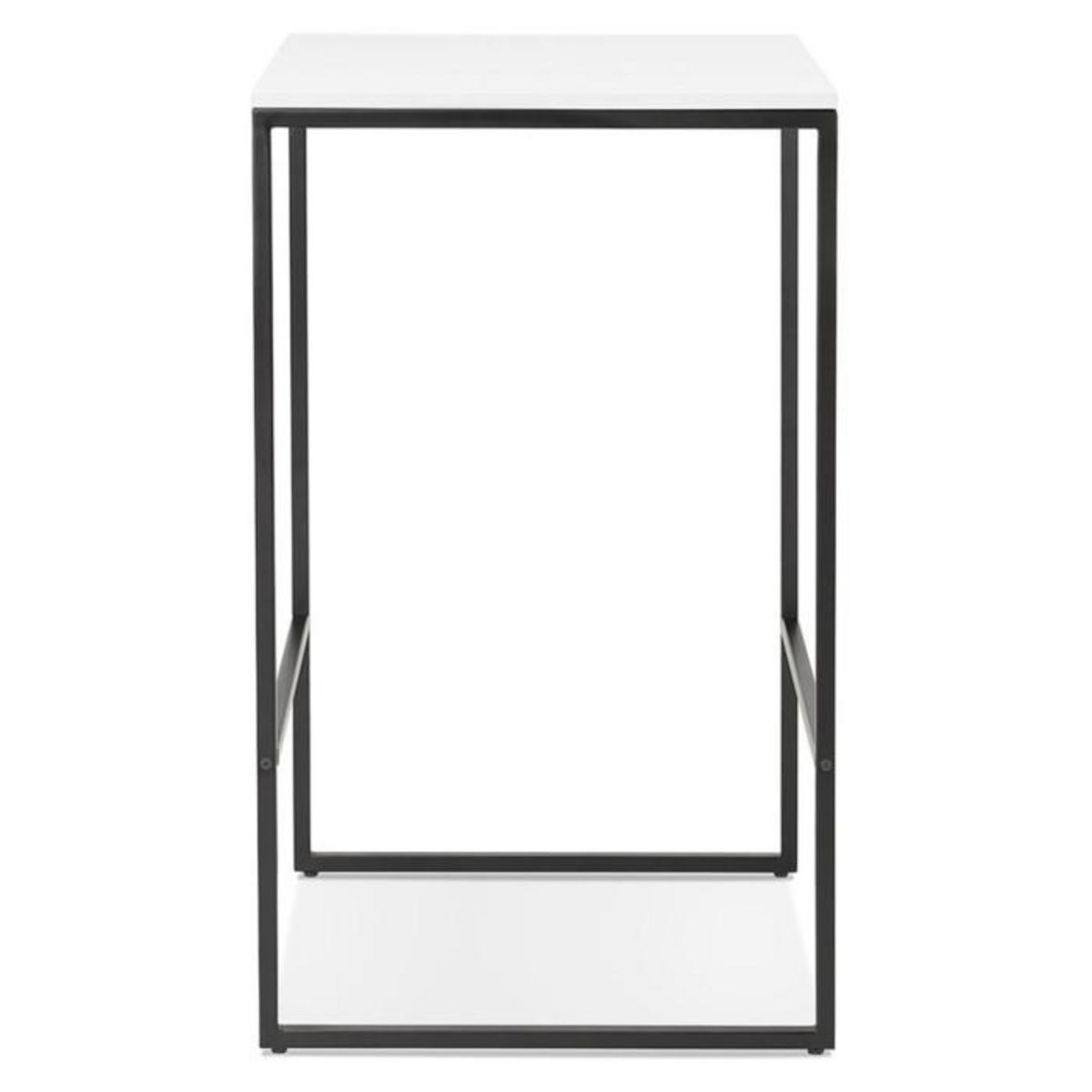 Paris Prix Table d'Appoint Design  Relia  103cm Blanc & Noir