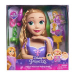 Tete a coiffer - DISNEY PRINCESSES - Tete a Coiffer Raiponce Deluxe - 12 accessoires, faux flacon de vernis, guide coiffure