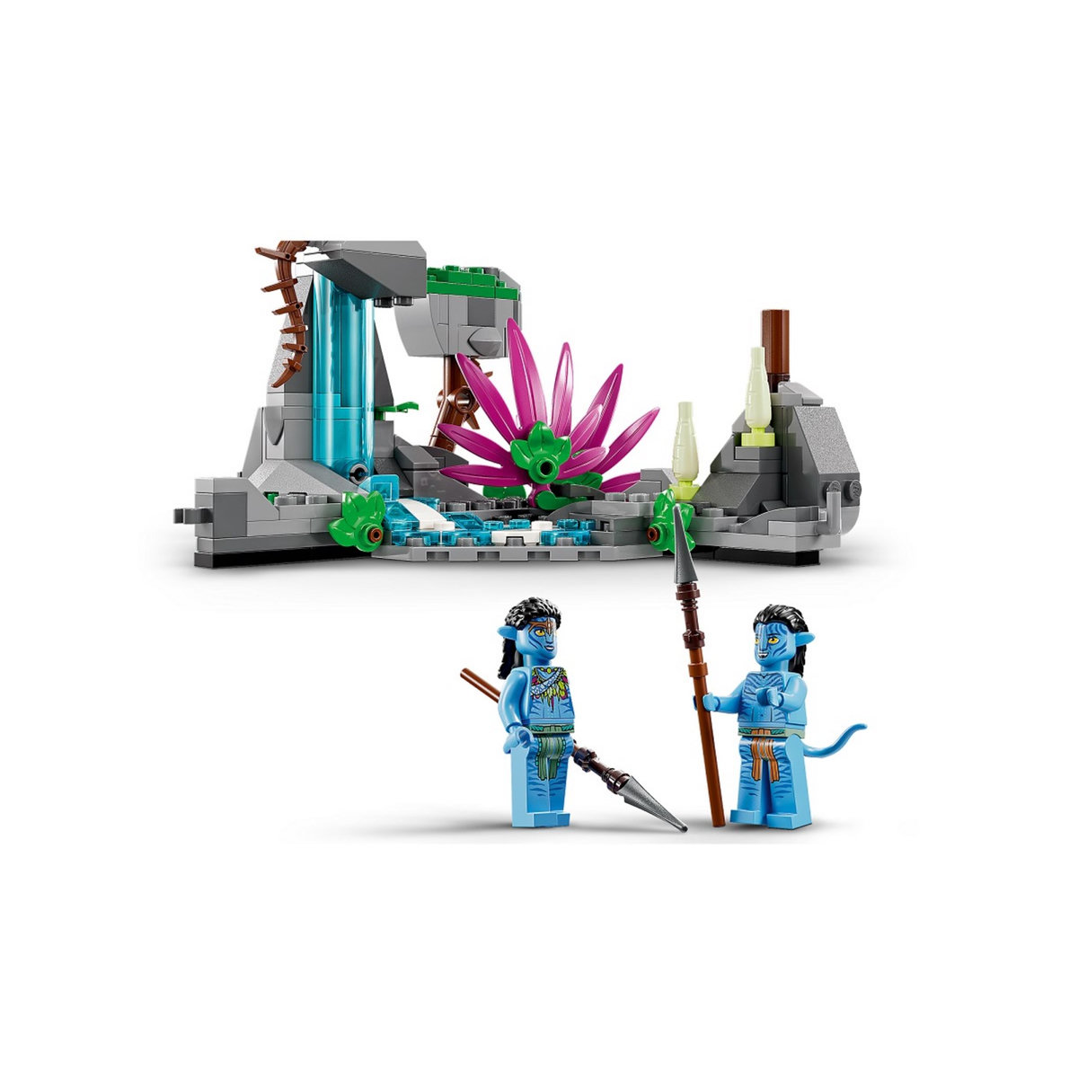 LEGO Disney 75572 Avatar Le premier vol en banshee de Jake et Neytiri, Jouet Pandora, avec Animaux