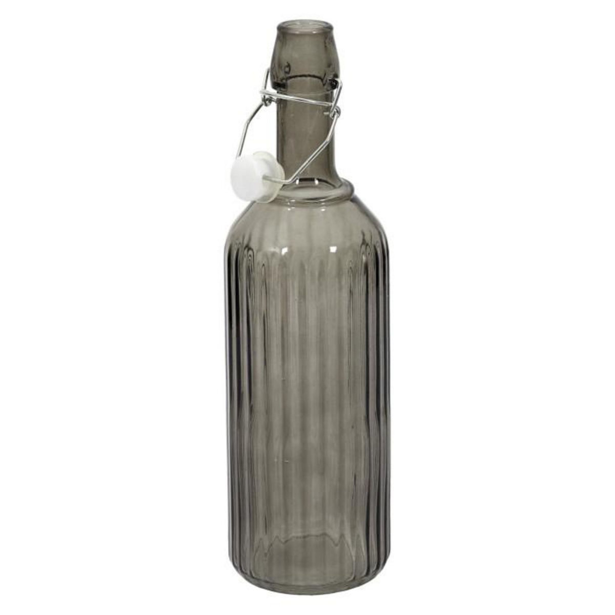 Paris Prix Bouteille en Verre Design  Clapet  1L Gris