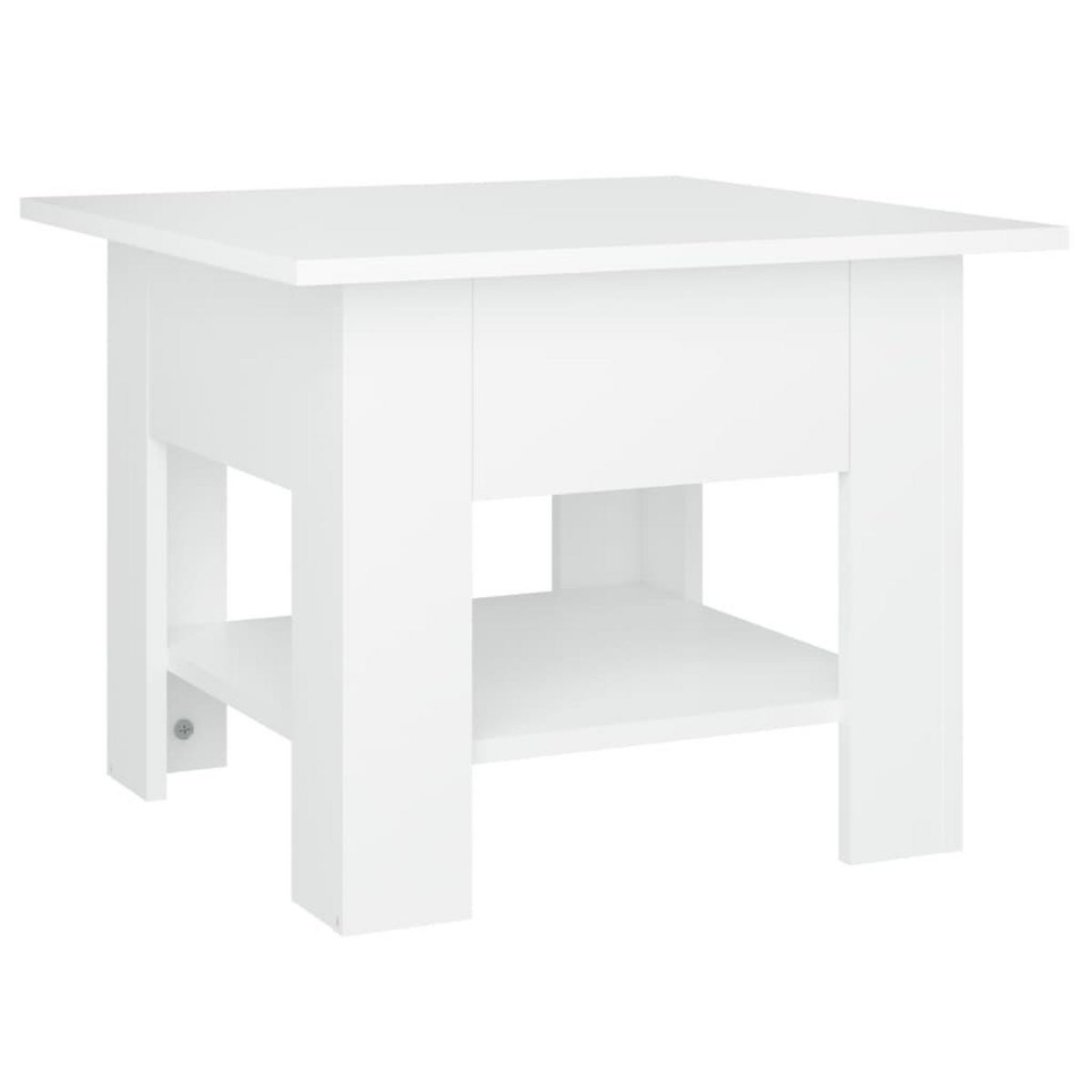 VIDAXL Table basse blanc 55x55x42 cm bois d'ingenierie