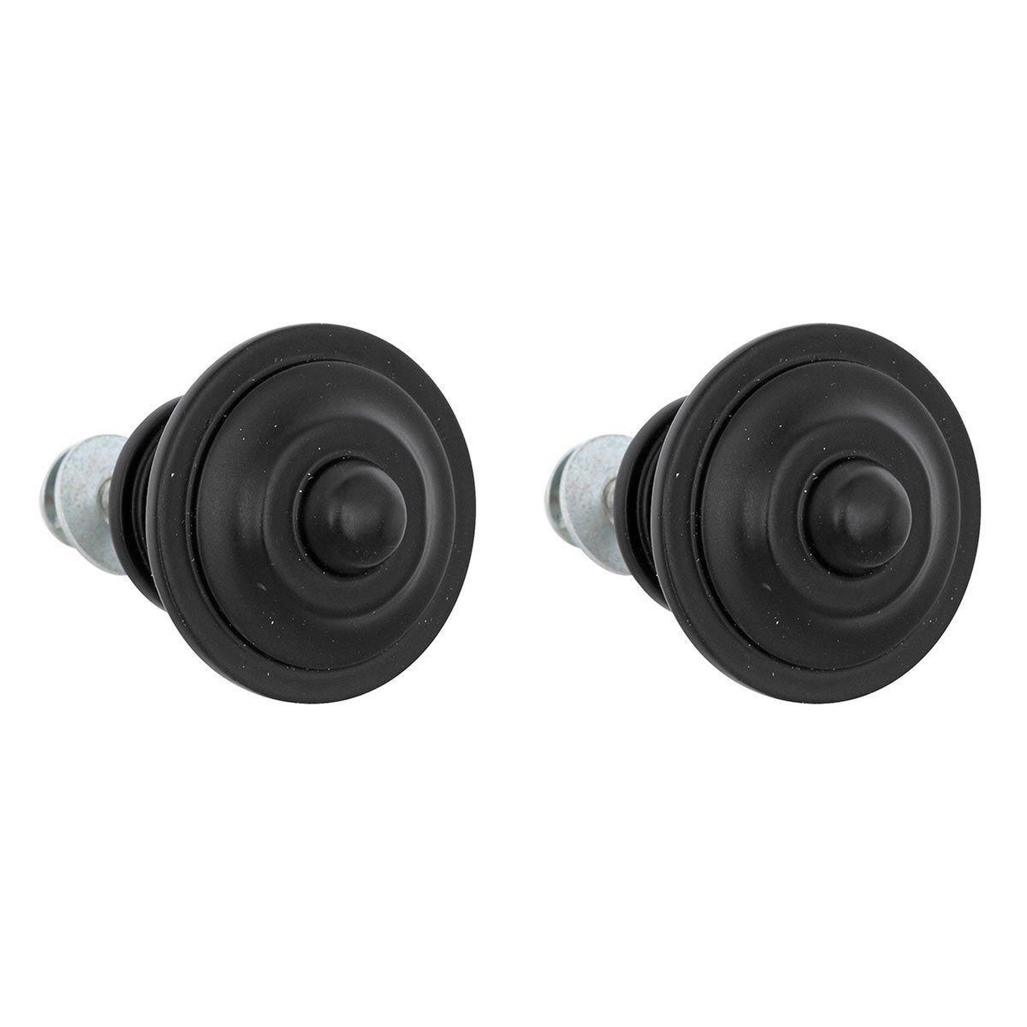 ATMOSPHERA Lot de 2 boutons de meuble  alana  3cm noir