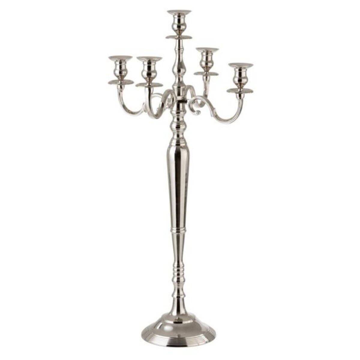 Paris Prix Chandelier 5 Têtes Design  Classic  100cm Argent