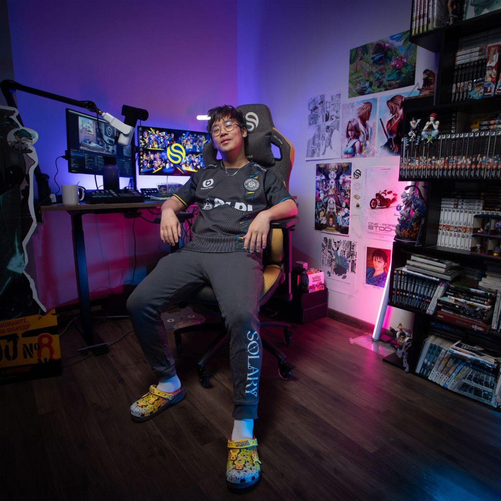 Voir la diapositive 3 : SKILLKORP Chaise gaming solary