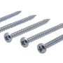 Voir la diapositive 3 :  Vis agglo tête ronde PZ zinguée cruciforme Vissal 5x50 mm  lot de 6 vis