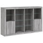Voir la diapositive 5 : VIDAXL Buffets avec lumieres LED 3 pcs sonoma gris bois d'ingenierie