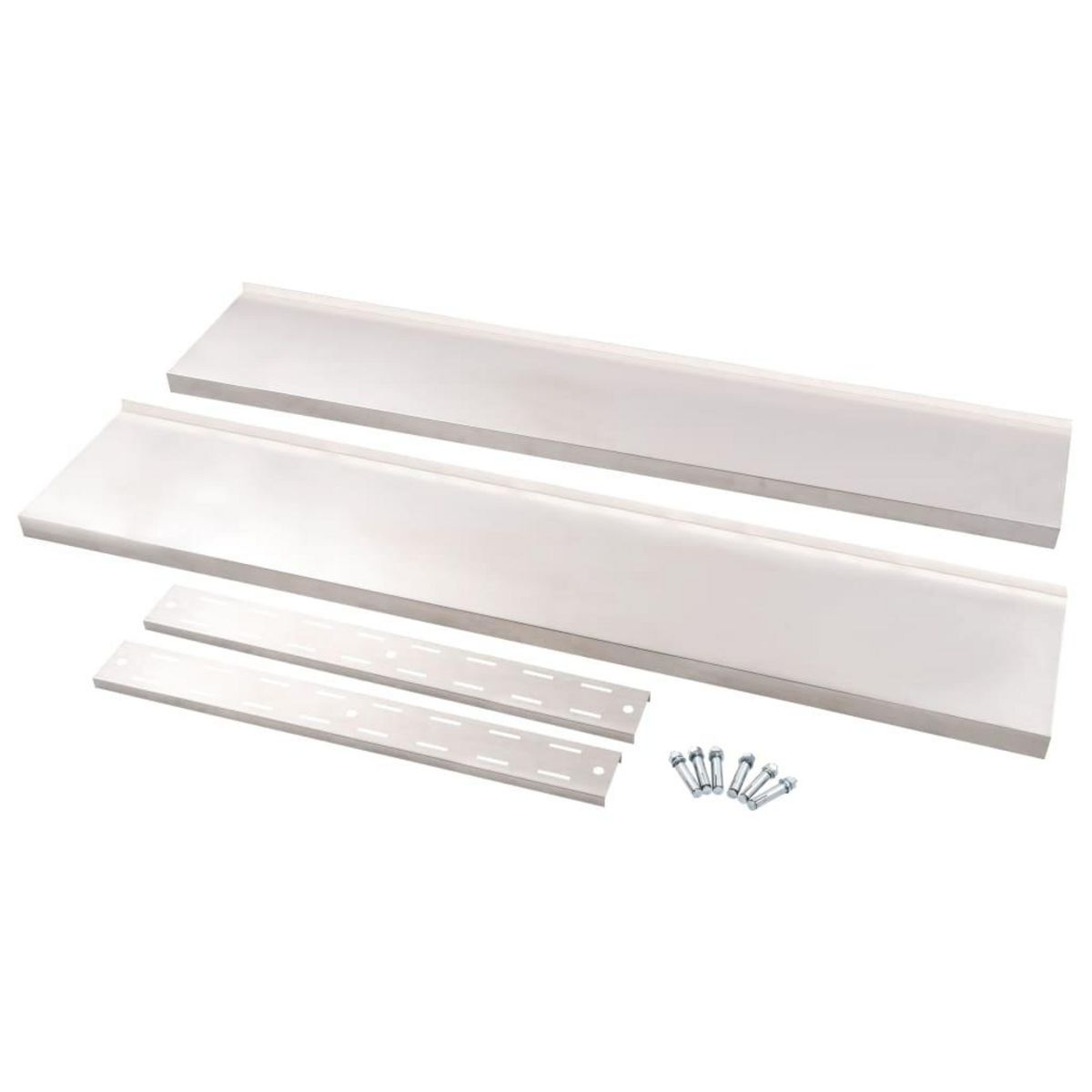 VIDAXL Etagere murale a 2 niveaux Acier inoxydable 150x30 cm