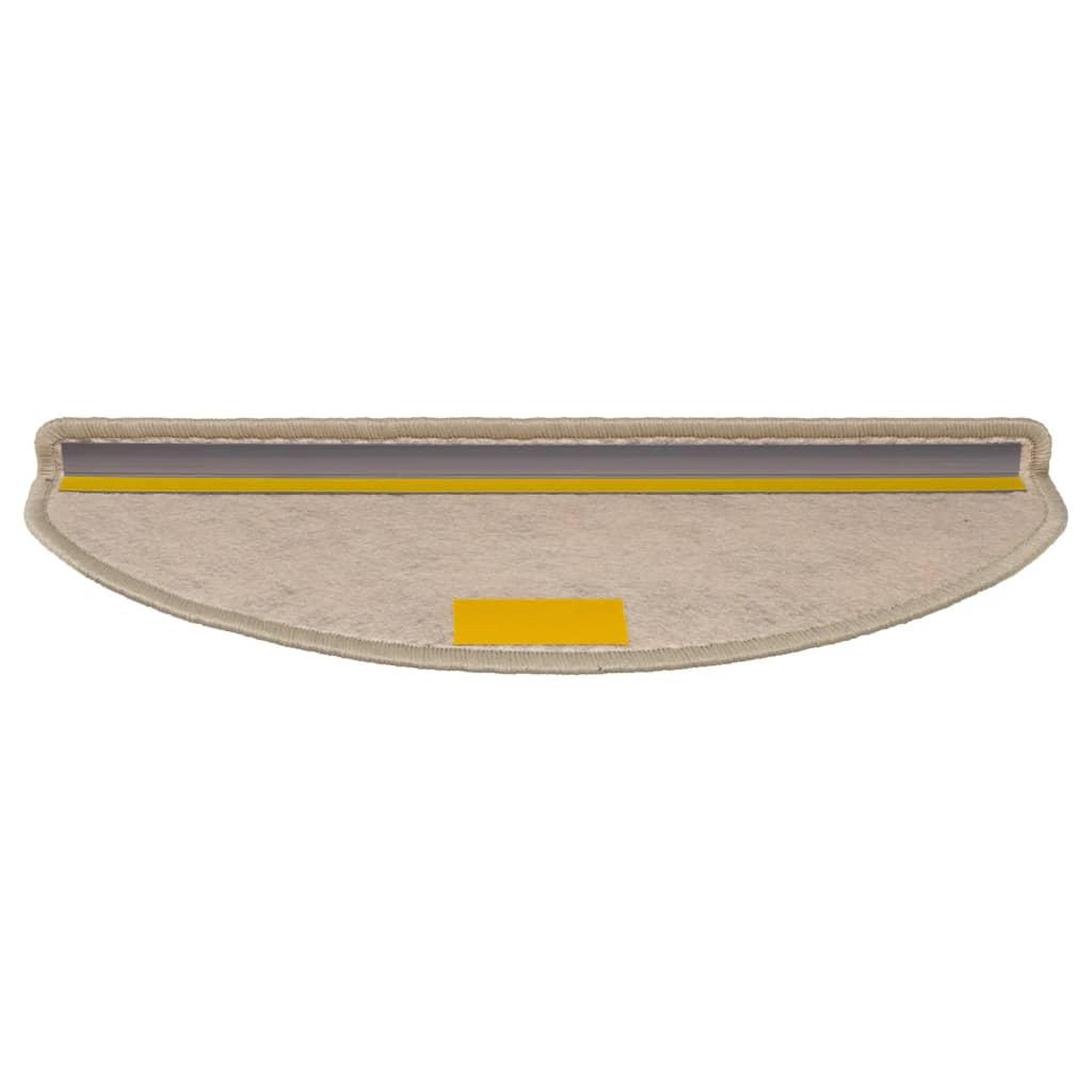 Voir la diapositive 5 : VIDAXL Tapis d'escalier autocollants 15 pcs 65x21x4 cm Beige fonce