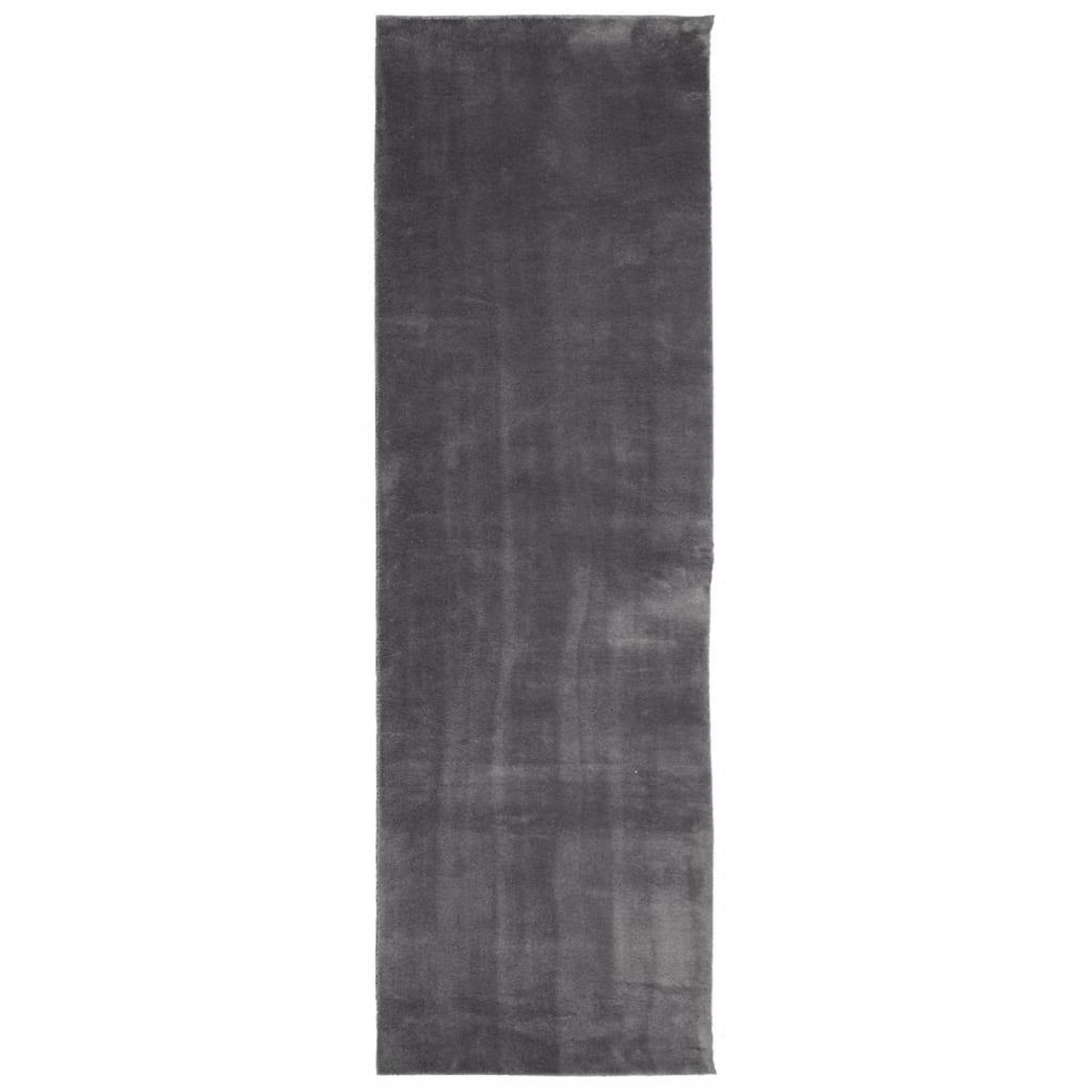 Voir la diapositive 2 : VIDAXL Tapis HUARTE a poils courts doux et lavable anthracite 80x250cm
