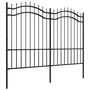 Voir la diapositive 3 : VIDAXL Cloture de jardin avec sommet de lance Noir 190 cm