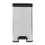 Voir la diapositive 2 : CURVER Poubelle Slim - SLIM BIN - CURVER - 25L - Design compact - 41 x 27 x 55 cm - Gris métallisé