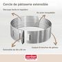 Voir la diapositive 5 : ZENKER Ensemble de 2 Cercles à pâtisserie pour trancher les gâteaux en étages 26 à 28 cm Zenker Smart Pastry