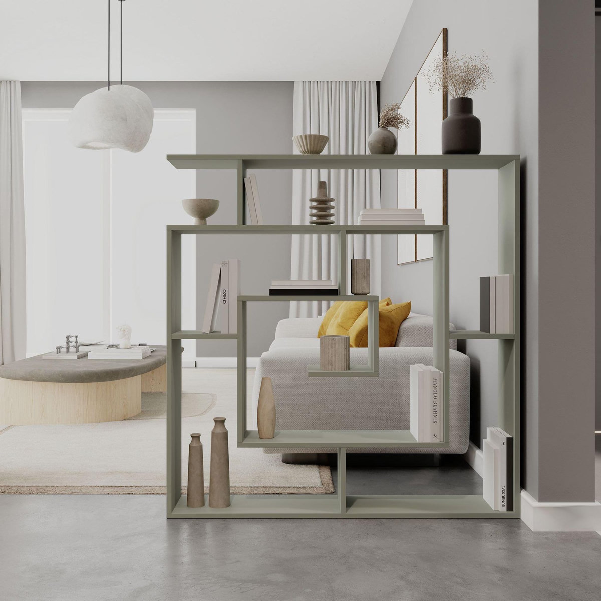 Habitat et Jardin Bibliothèque en bois  Labirent  - 125 x 22 x 129 cm - Vert