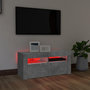 Voir la diapositive 5 : VIDAXL Meuble TV avec lumieres LED gris beton 90x35x40 cm
