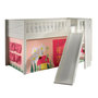 Voir la diapositive 1 : Paris Prix Lit Enfant Toboggan & Tente  Scott Spring  90x200cm Blanc