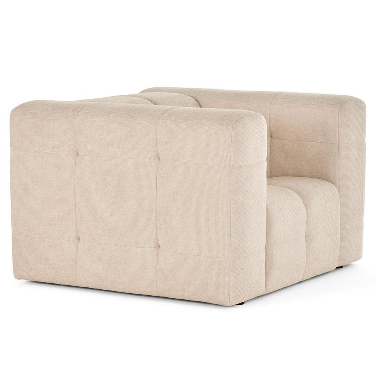 LISA DESIGN Suzano - fauteuil en tissu texturé