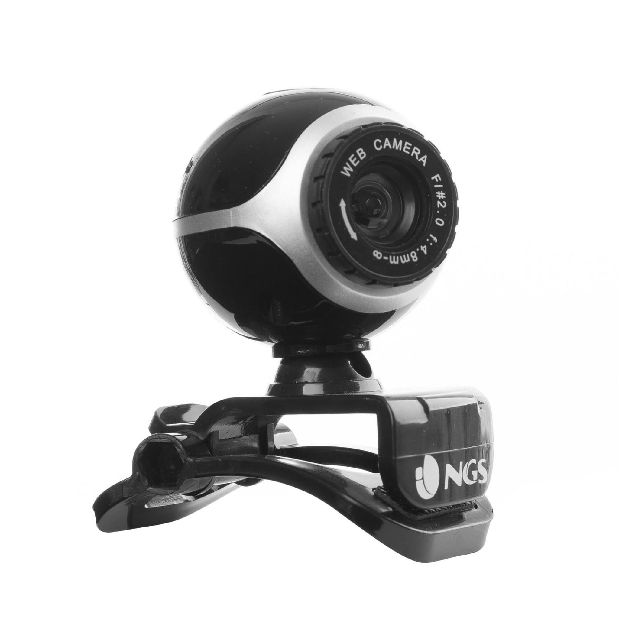 NGS NGS Xpresscam300 webcam 8 MP 1920 x 1080 pixels USB 2.0 Noir, Argent