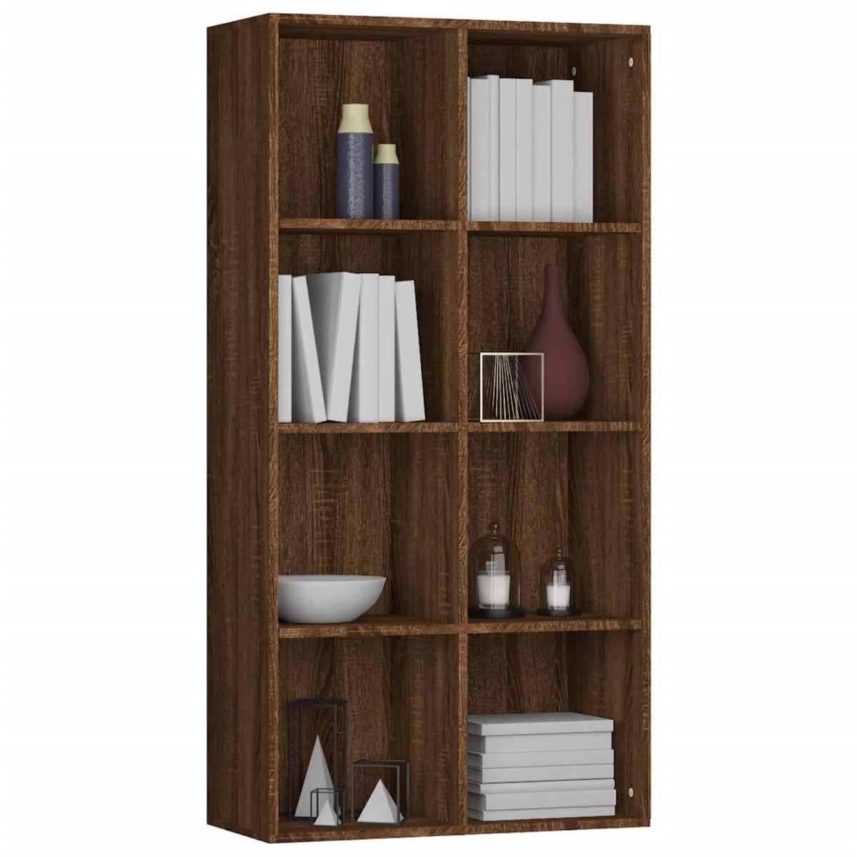 VIDAXL Bibliotheque/Buffet Chene marron 66x30x130 cm Bois d'ingenierie