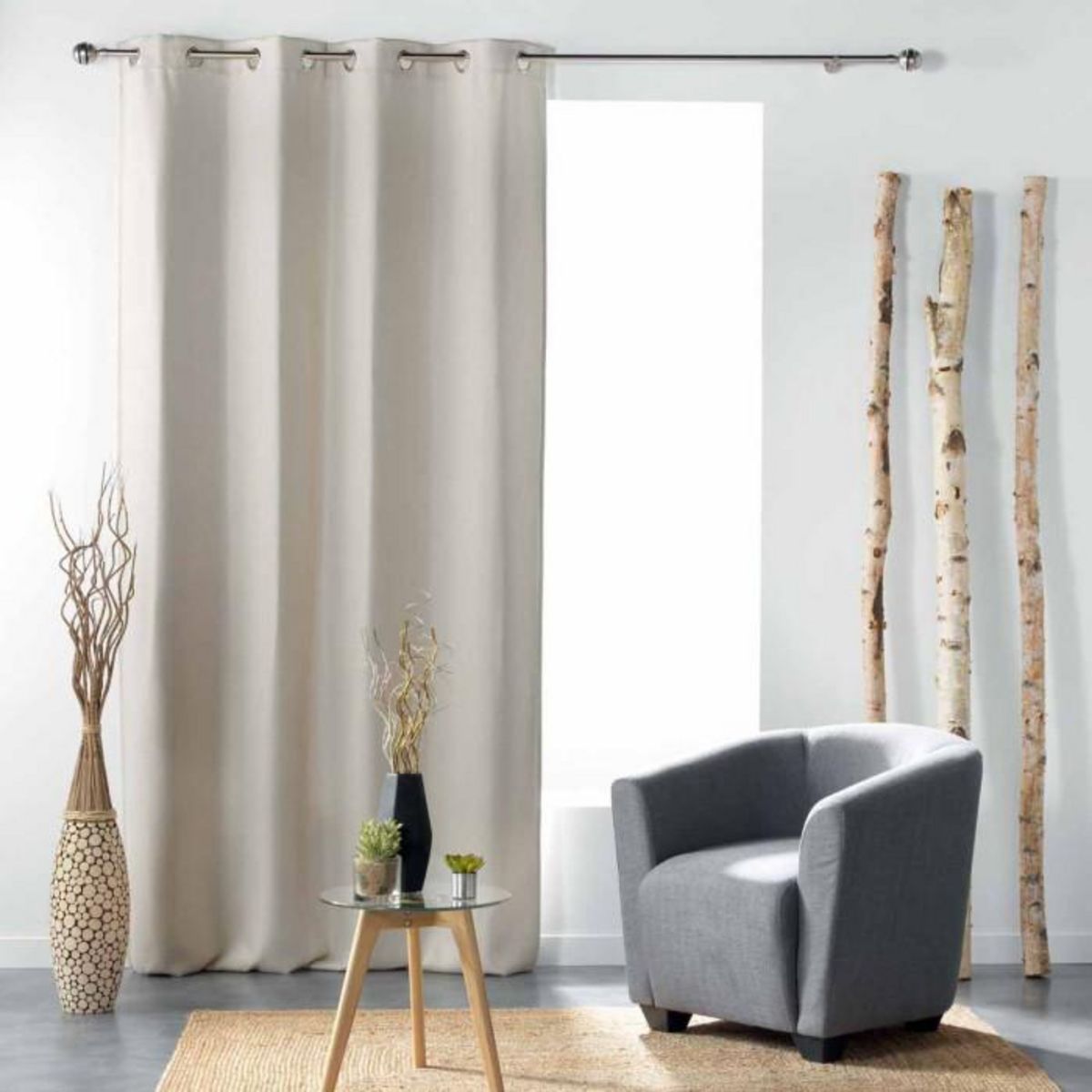 Paris Prix Rideau Occultant  Tramina  135x240cm Naturel