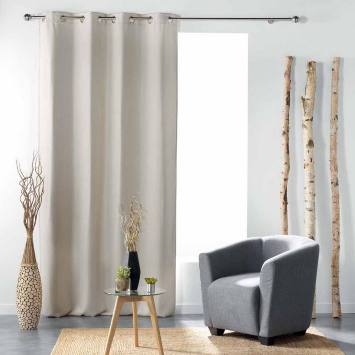 Paris Prix Rideau Occultant  Tramina  135x240cm Naturel