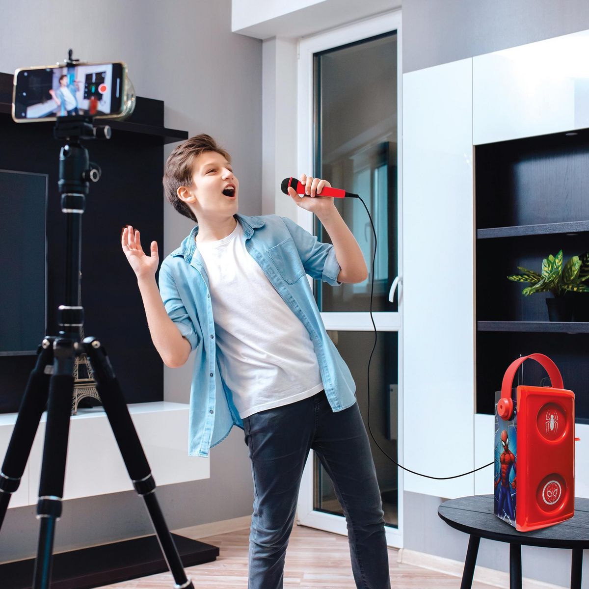 Lexibook Enceinte Bluetooth lumineuse  avec micro Spiderman